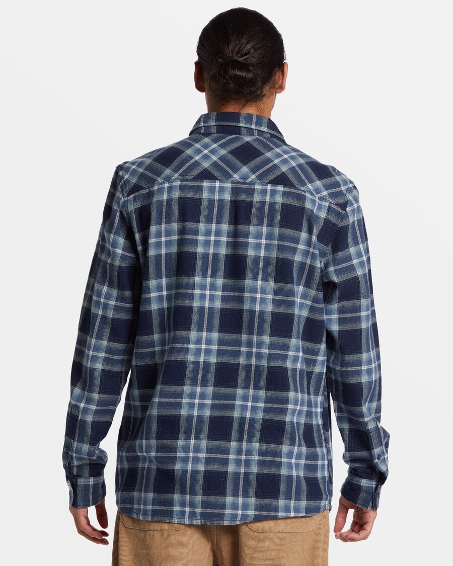 Quik Silver Craibstone Long Sleeve Shirt - Navy Blazer Craibstone