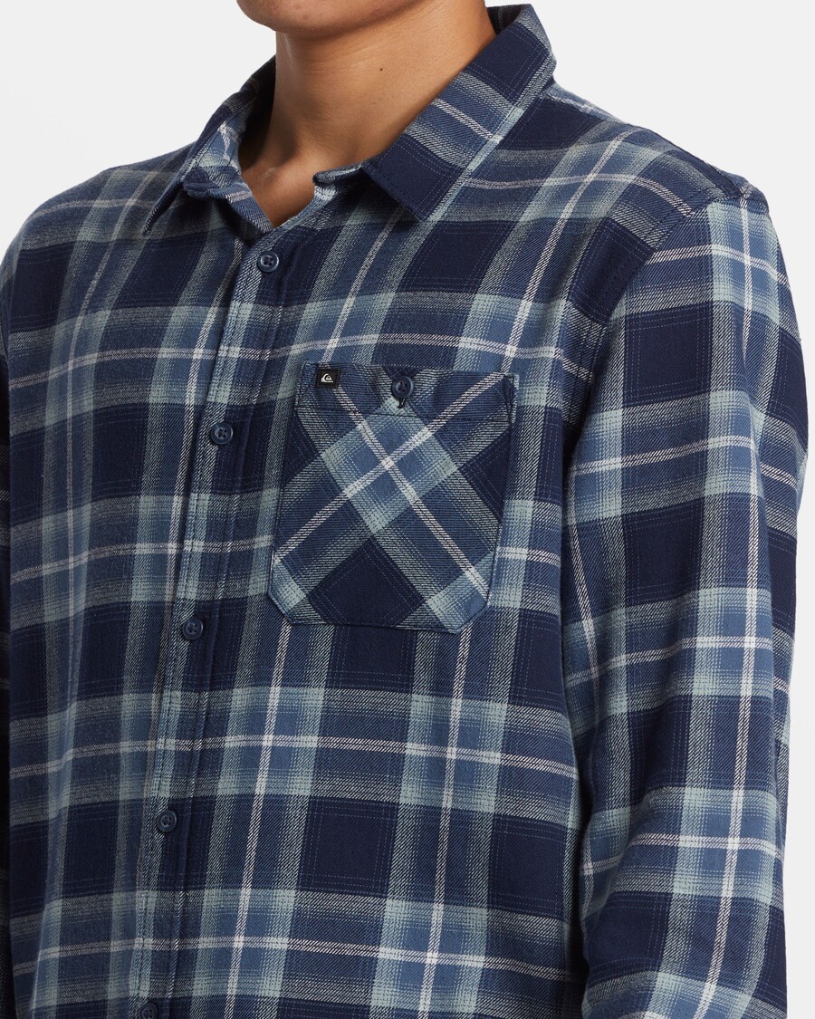 Quik Silver Craibstone Long Sleeve Shirt - Navy Blazer Craibstone