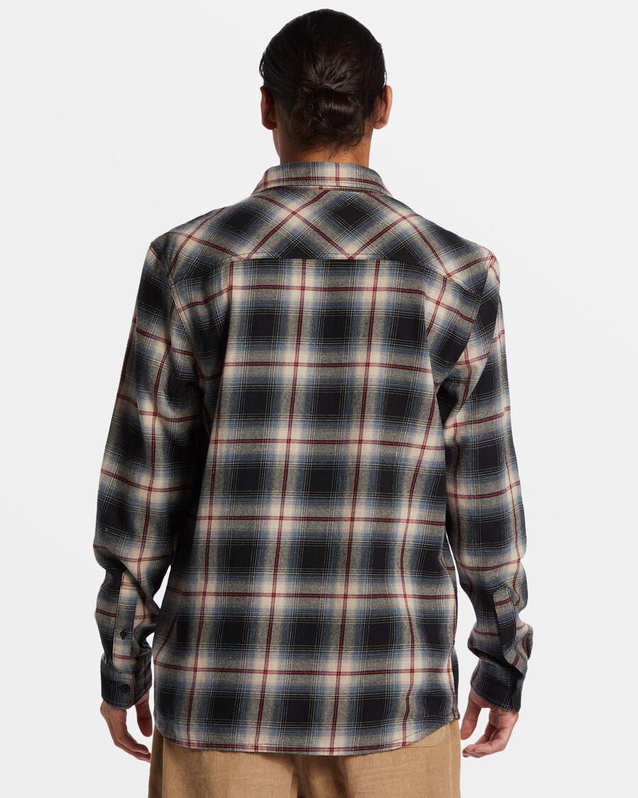 Quik Silver Craibstone Long Sleeve Shirt - Black Craibstone