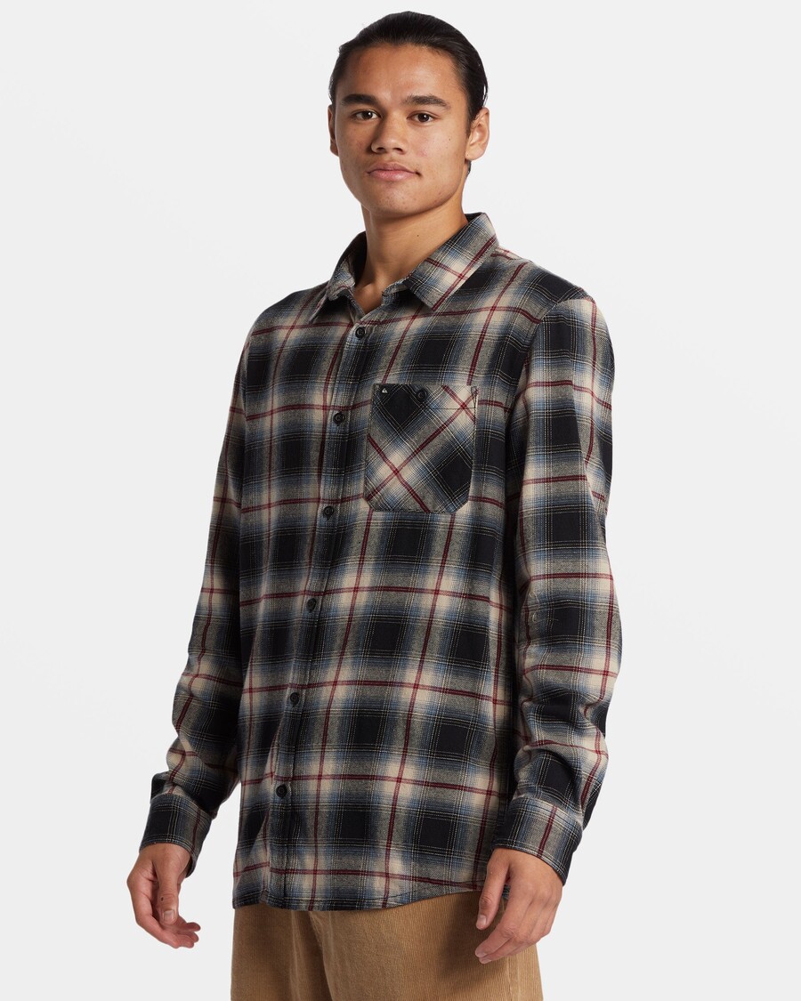 Quik Silver Craibstone Long Sleeve Shirt - Black Craibstone