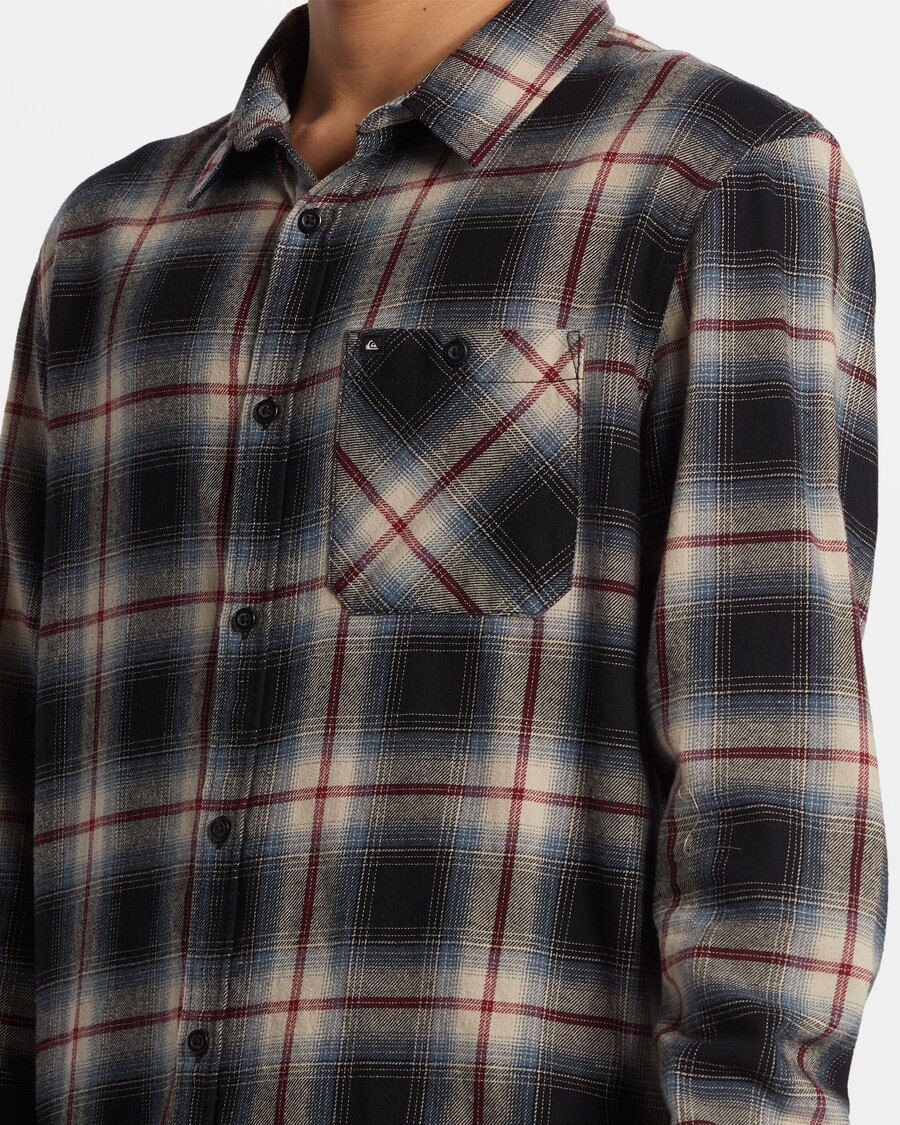 Quik Silver Craibstone Long Sleeve Shirt - Black Craibstone