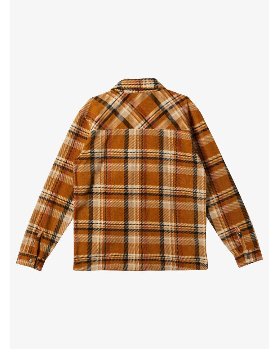 Quik Silver Surf Days Long Sleeve Fleece Shirt - Bone Brown Surf Days