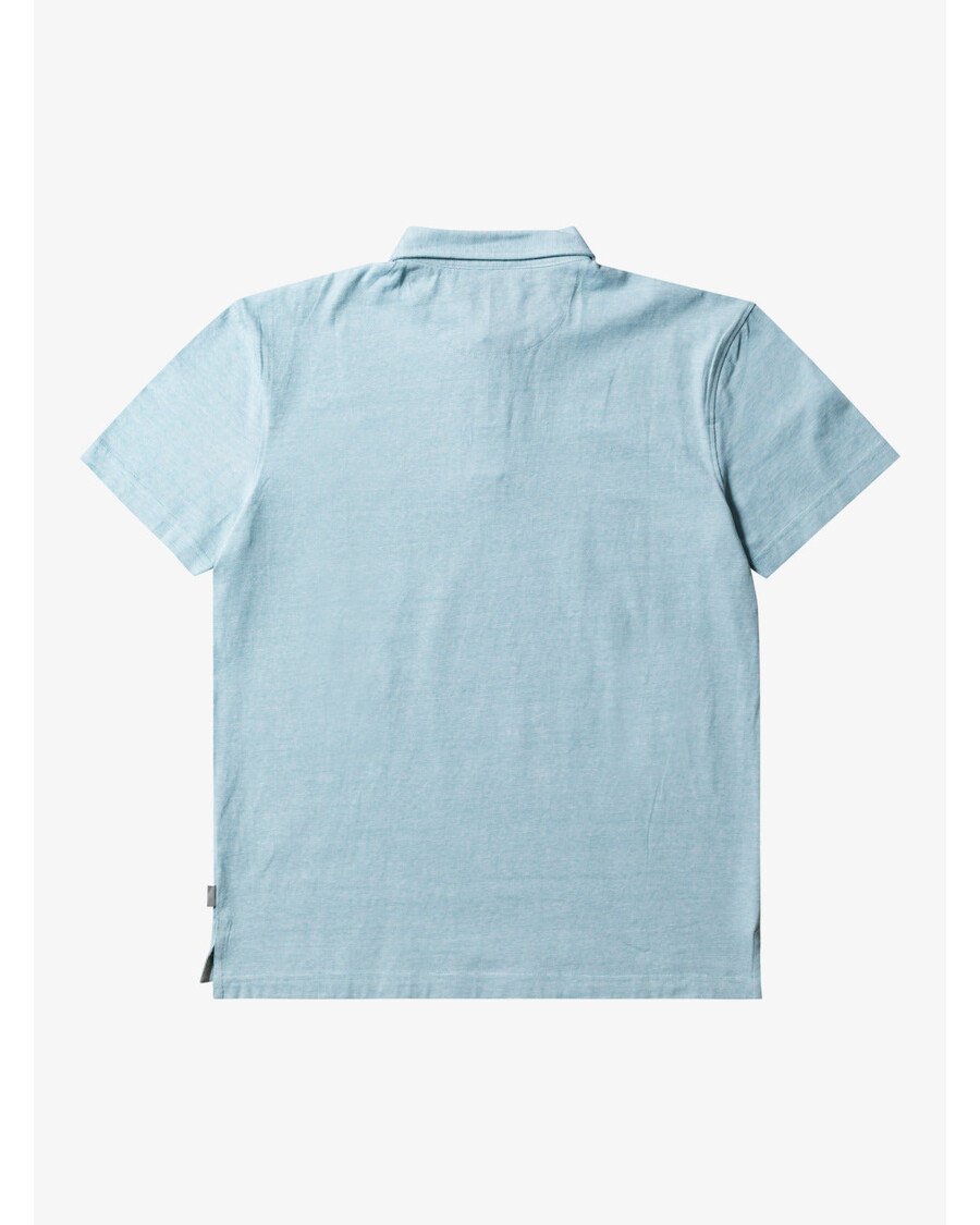 Quik Silver Sunset Cruise Short Sleeve Polo Shirt - Cameo Blue