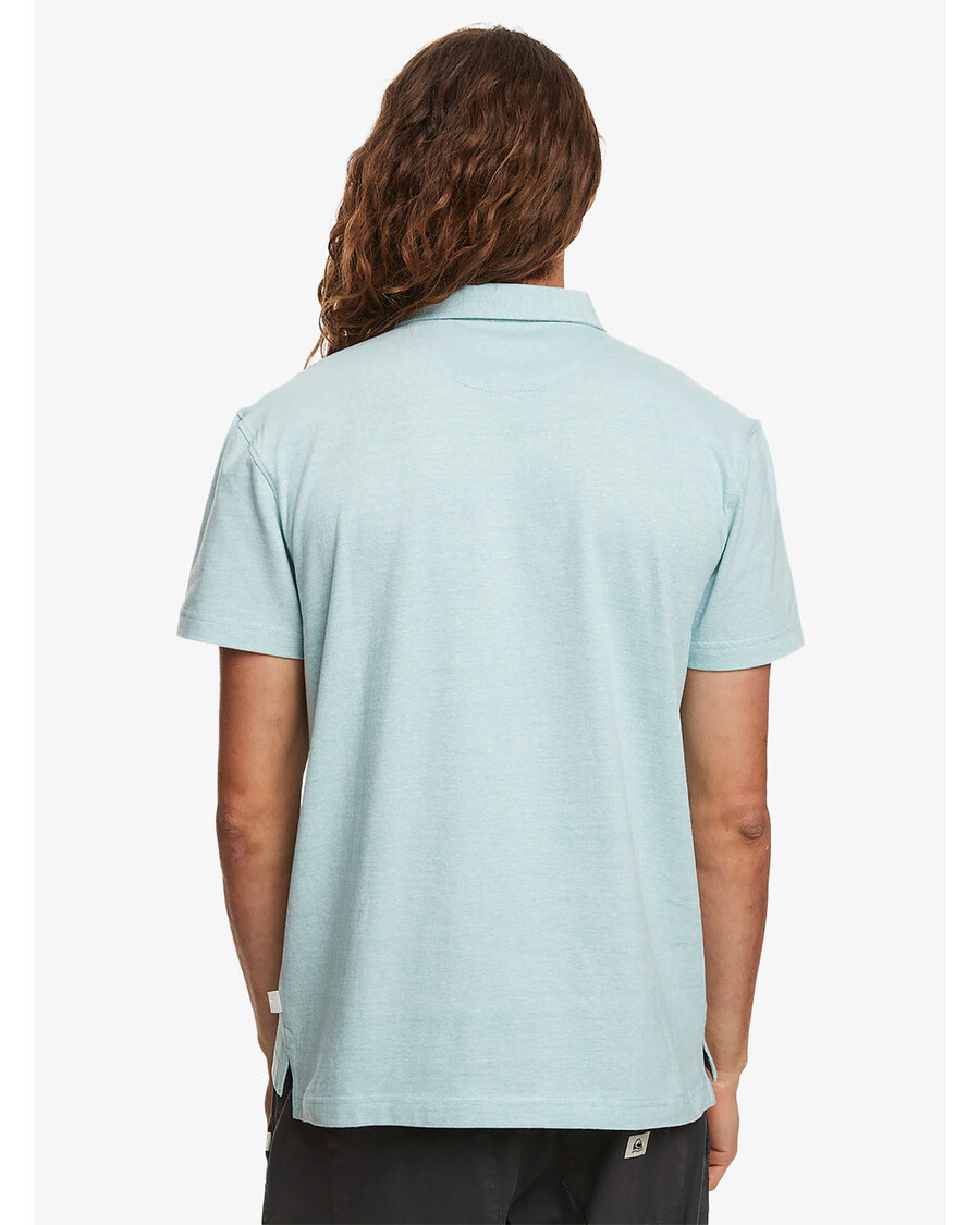 Quik Silver Sunset Cruise Short Sleeve Polo Shirt - Cameo Blue