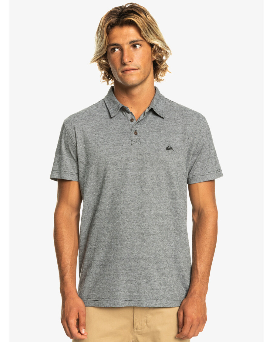 Quiksilver Sunset Cruise Lühikeste Varrukatega Polosärk - Must