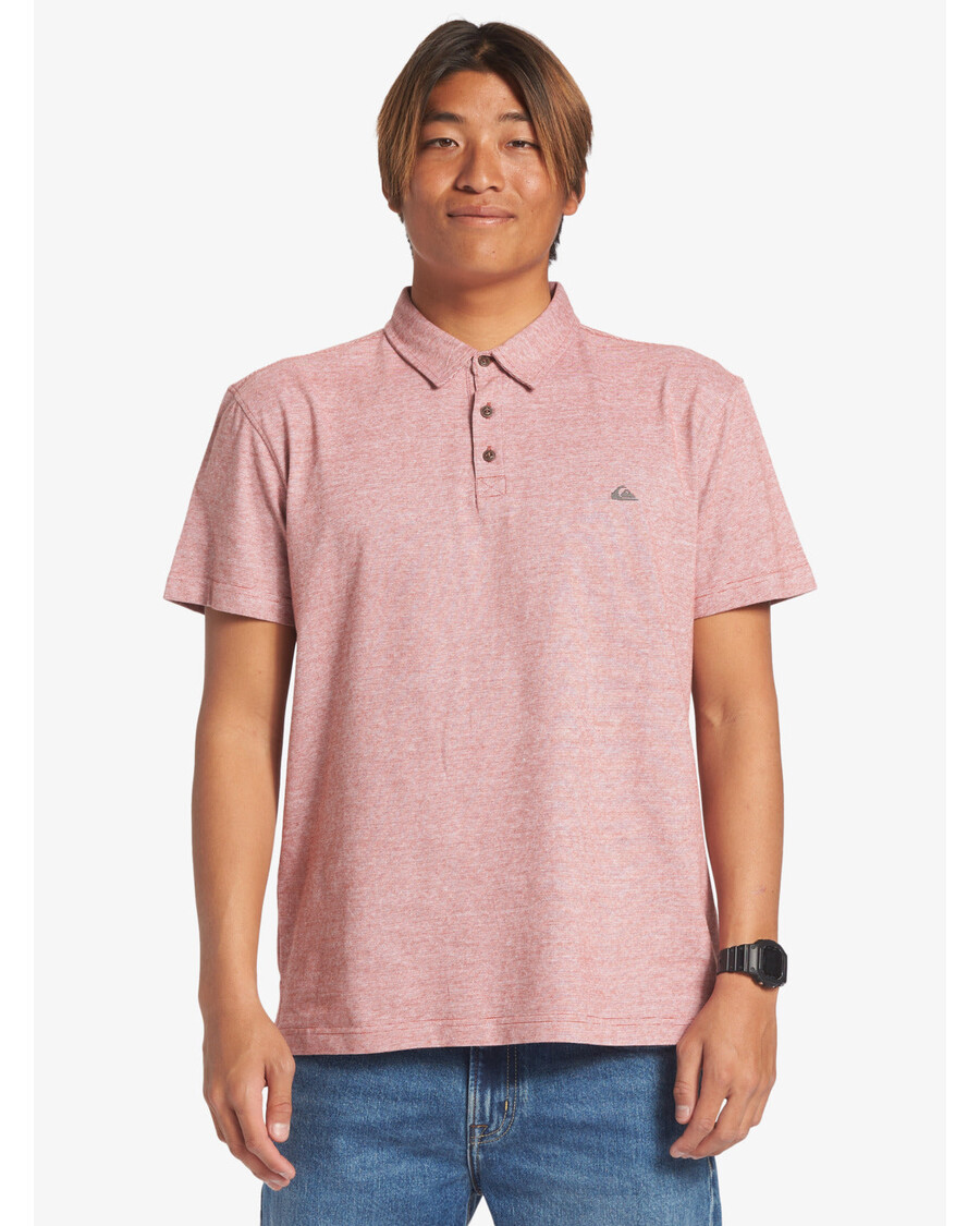Kaos Polo Lengan Pendek Quiksilver Sunset Cruise - Merah Oker