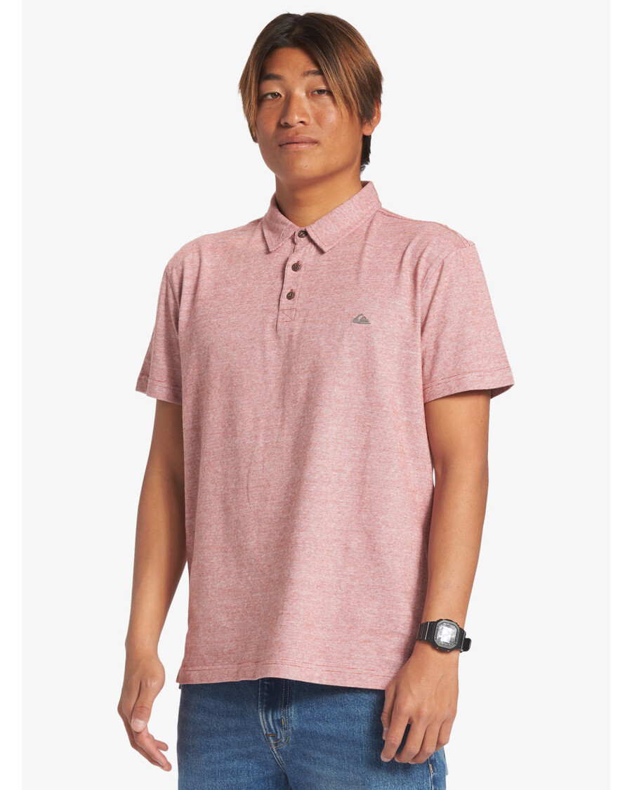 Kaos Polo Lengan Pendek Quiksilver Sunset Cruise - Merah Oker
