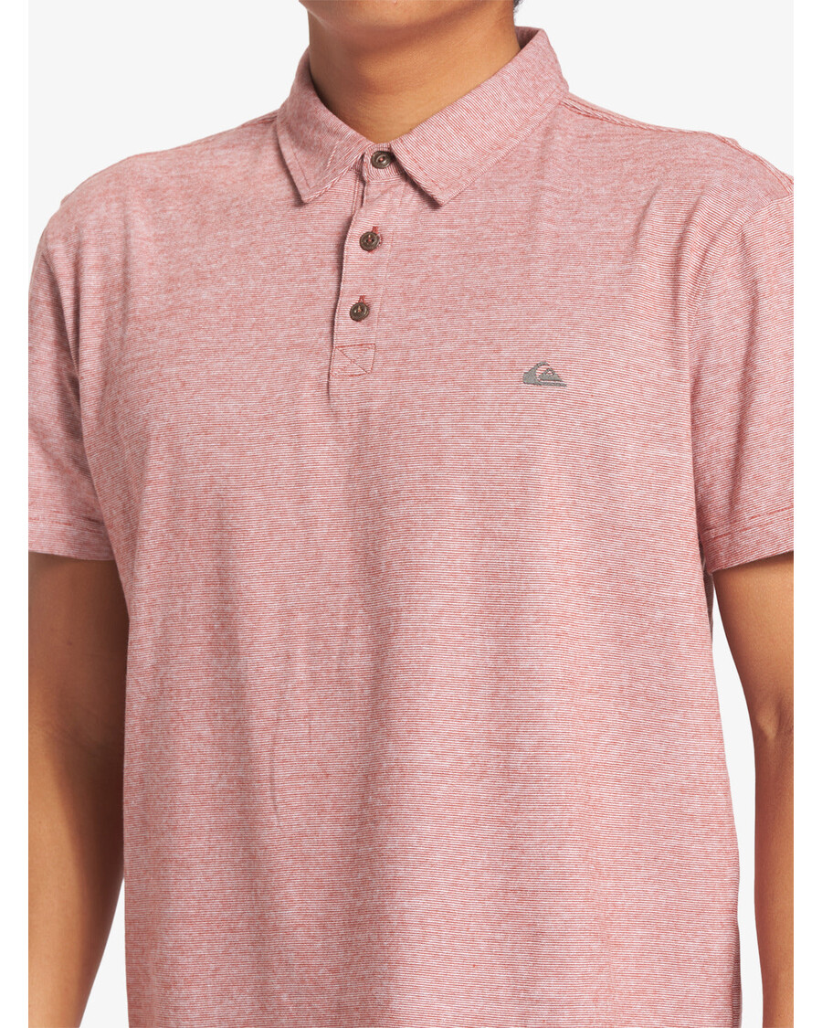 Kaos Polo Lengan Pendek Quiksilver Sunset Cruise - Merah Oker