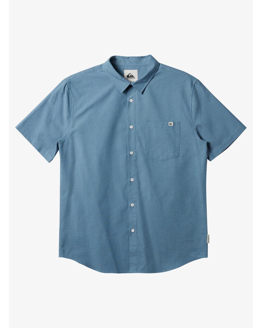 Quiksilver Shoreline Klassikaline Lühikeste Varrukatega Särk - Sinine Vari