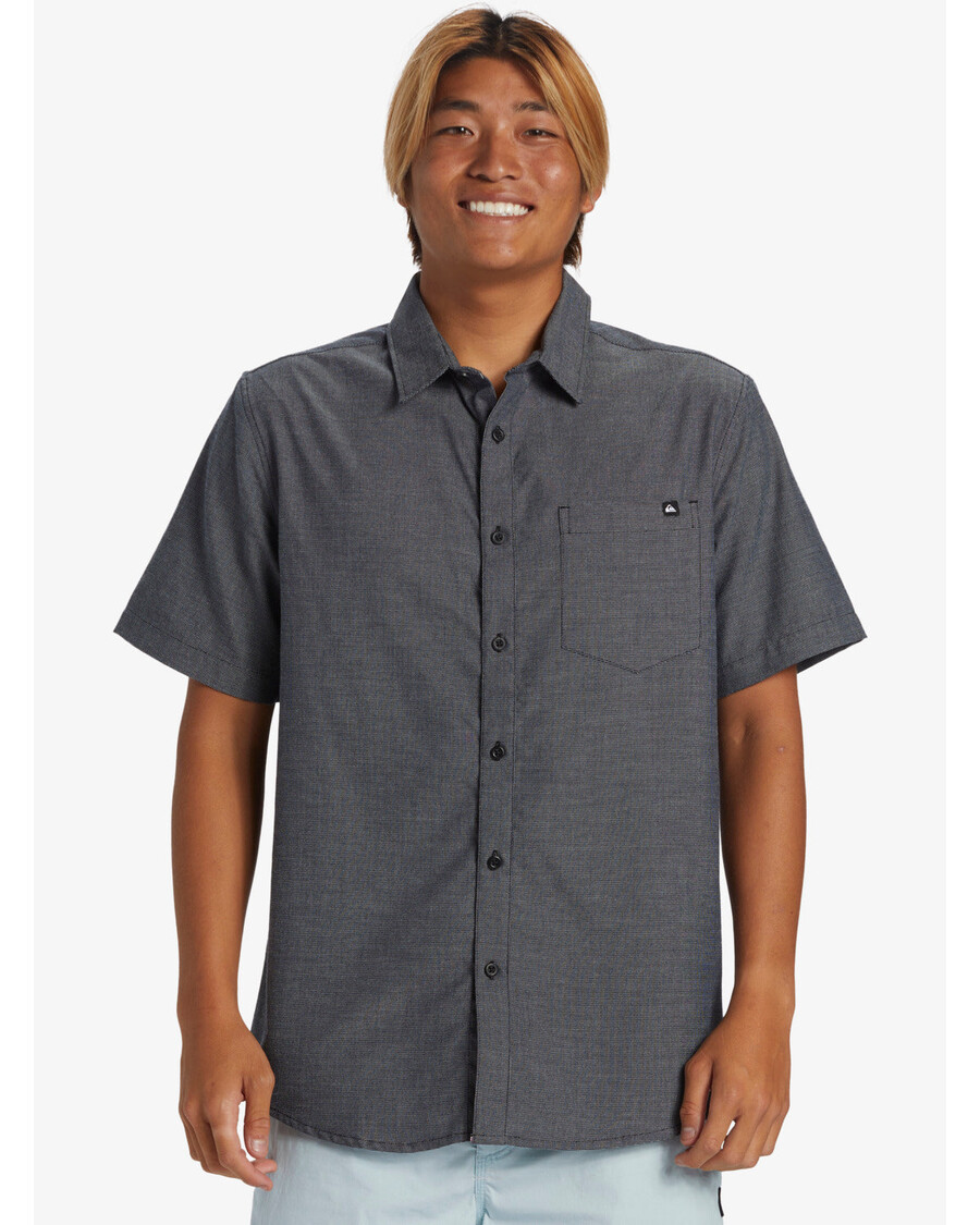 Quik Silver Shoreline Classic Short Sleeve Shirt - Dark Navy
