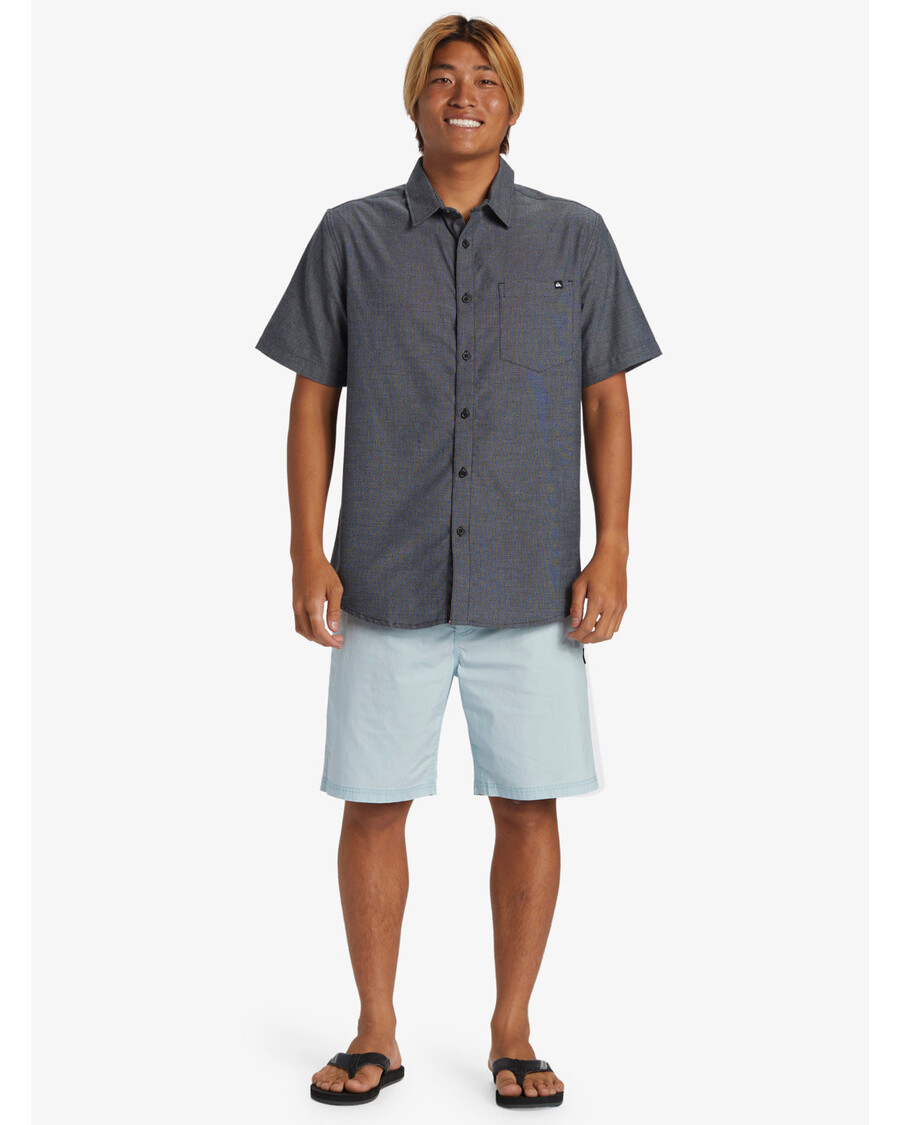 Quik Silver Shoreline Classic Short Sleeve Shirt - Dark Navy