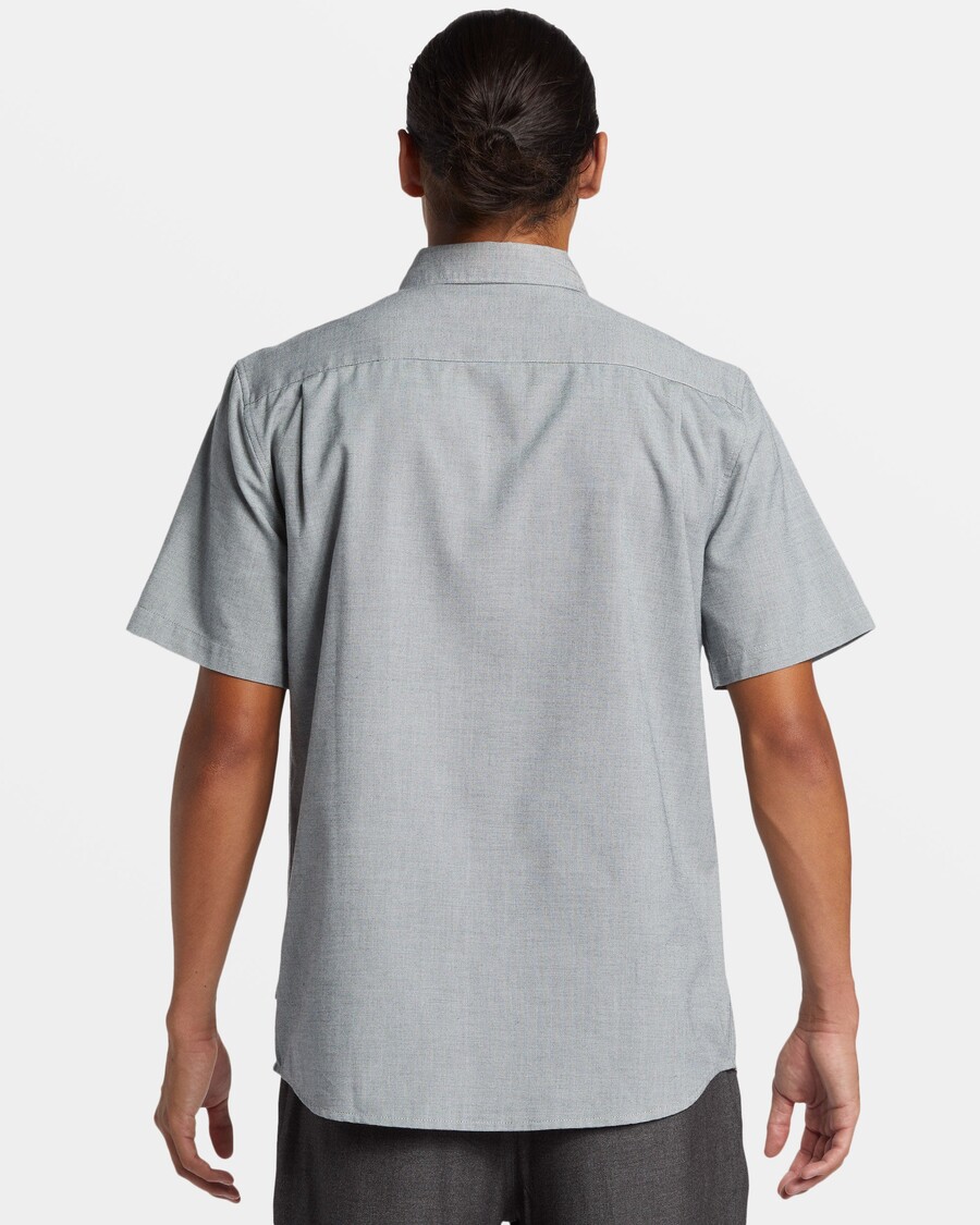 Quik Silver Shoreline Classic Short Sleeve Shirt - White Marble Heather
