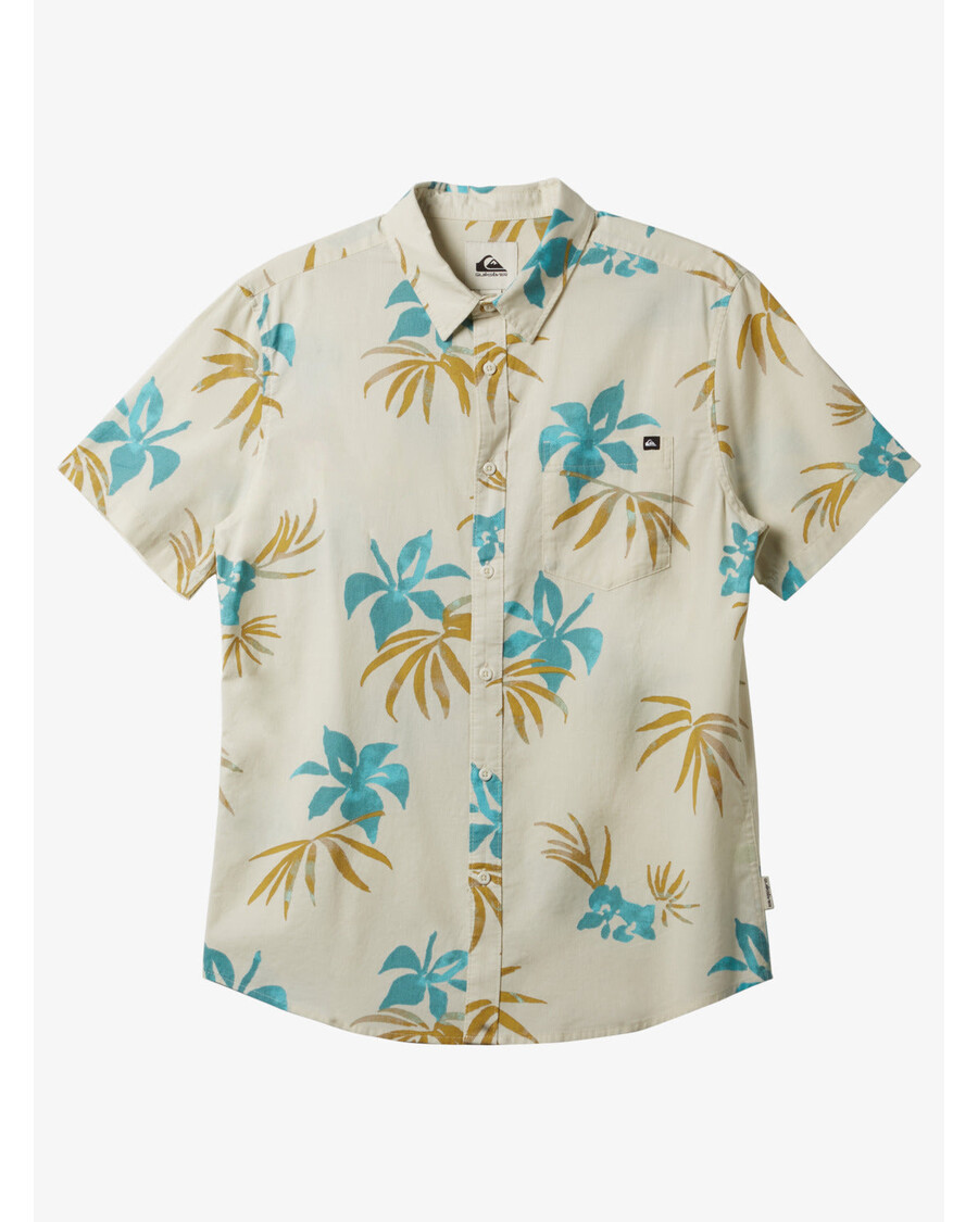 Quik Hõbedane Apero Classic Lühikeste Varrukatega Särk - Lumivalge Aop Mix Bag Ss