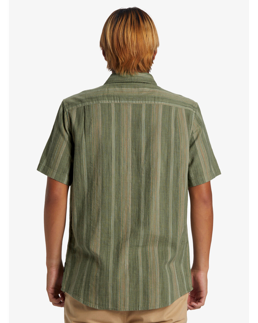 Quik Hopea Pyke Klassinen Lyhythihainen Paita - Merispray Slub Chambray