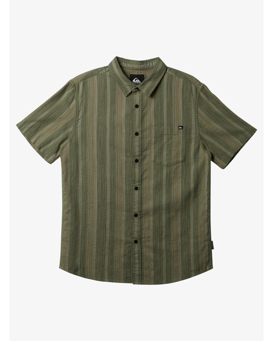 Quik Silver Pyke Klassisk Kortärmad Skjorta - Sea Spray Slub Chambray