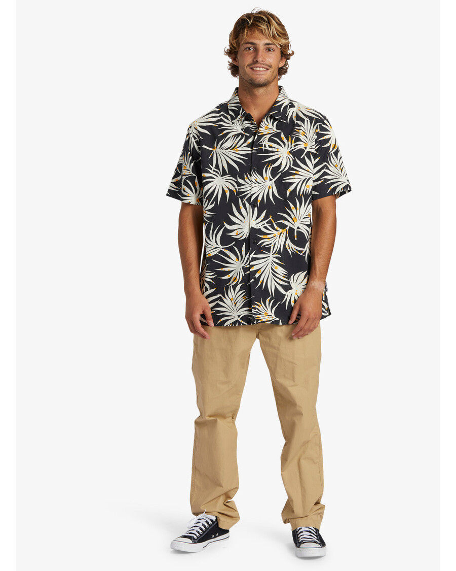 куик силвер беацх цлуб цасуал мајица кратких рукава - црна аоп беттер сс