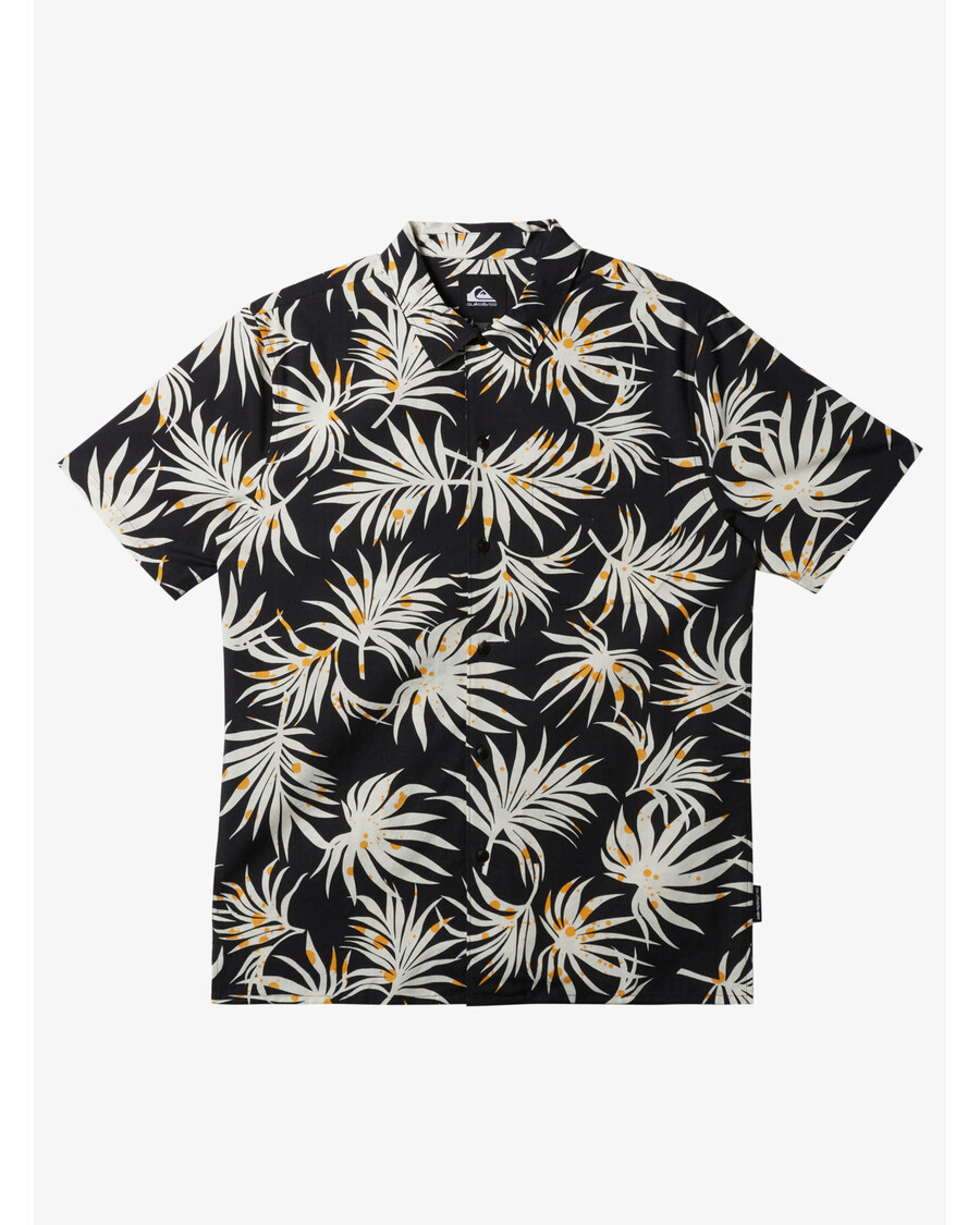 Quik Hõbedane Rannaklubi Vabaaja Lühikeste Varrukatega Särk - Must Aop Better Ss