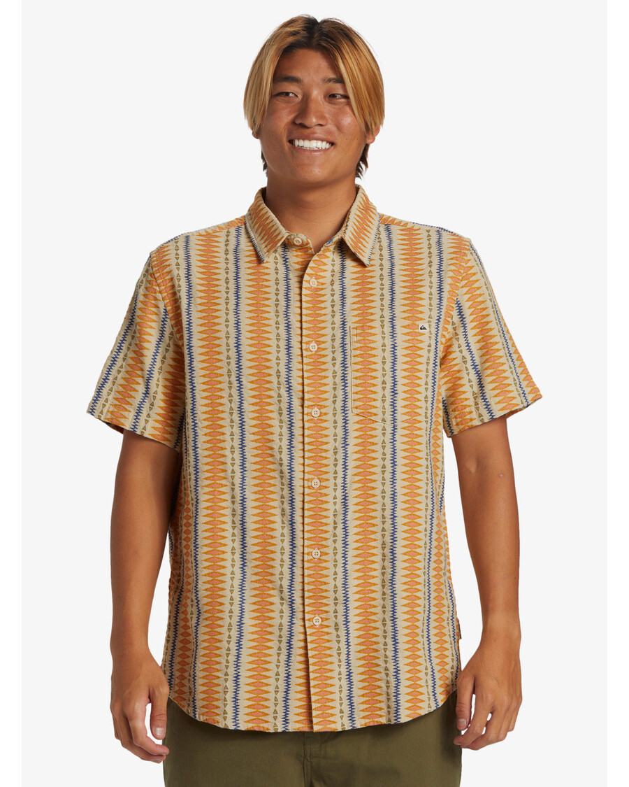 куиксилвер вибратионс класична кошуља кратких рукава - острига бела добби сс