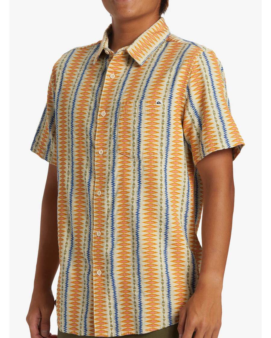 куиксилвер вибратионс класична кошуља кратких рукава - острига бела добби сс