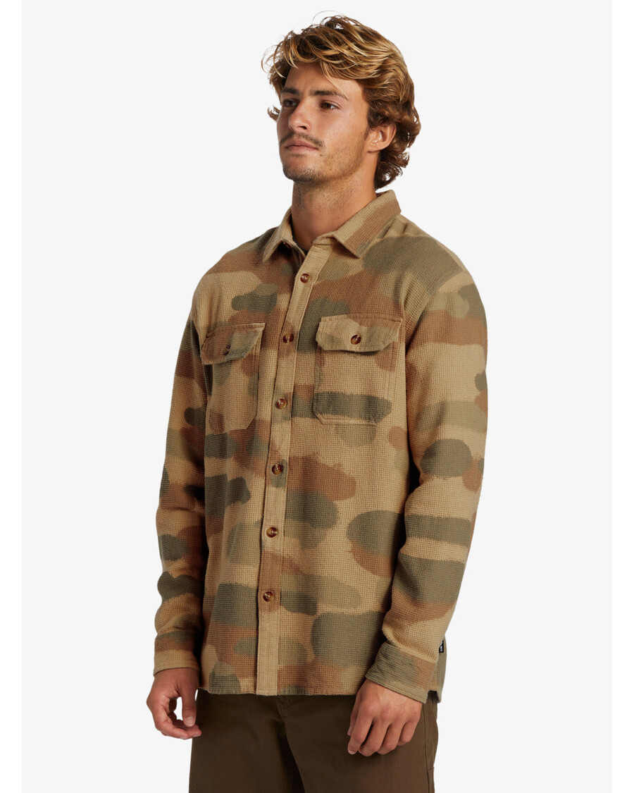 Quik Silver Venture Overshirt Mix Long Sleeve Top - Spray Camo Classic Overshirt