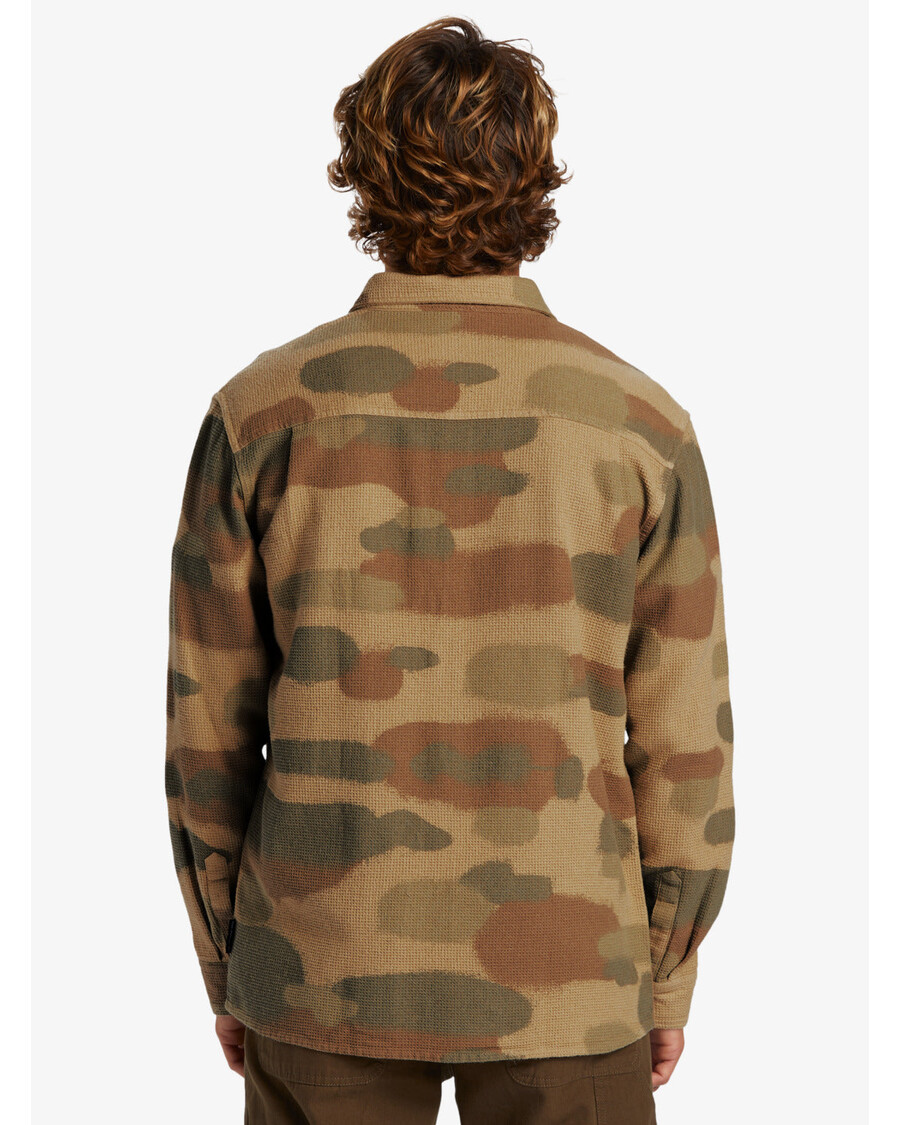 Quik Silver Venture Overshirt Mix Long Sleeve Top - Spray Camo Classic Overshirt