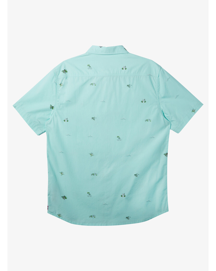 Quiksilver černý Pasažér Havajská Košile - Limpet Shell