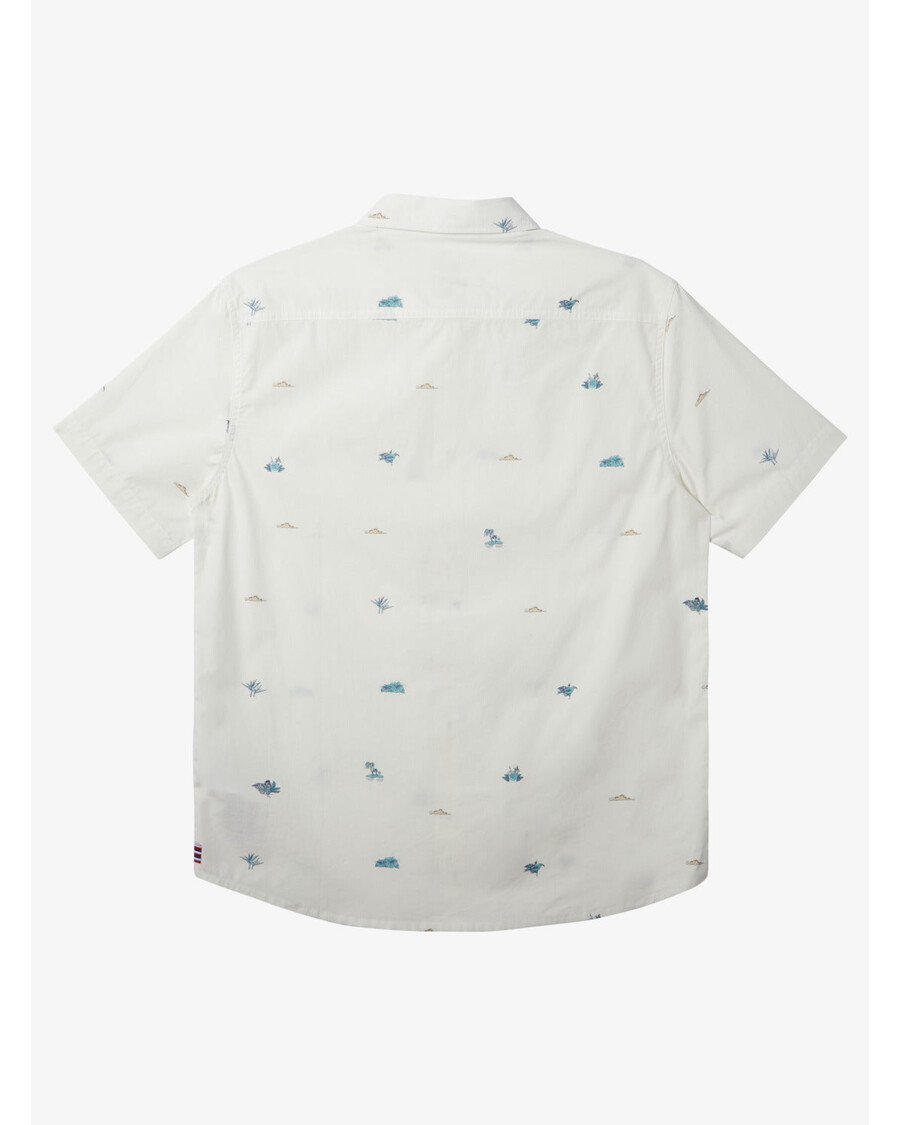 Quik Sølv Blindpassasjer Hawaiian Skjorte - Snøhvit