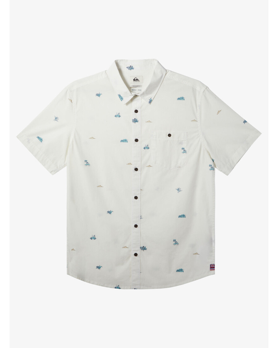 Quik Hõbedane Hawaii Särk - Lumivalge