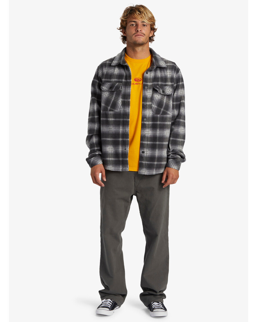 Quiksilver Banglenčių Dienų Marškinėliai Ilgomis Rankovėmis Megztiniai Su Kaklu - Juodi Naršymo Dienos Ls