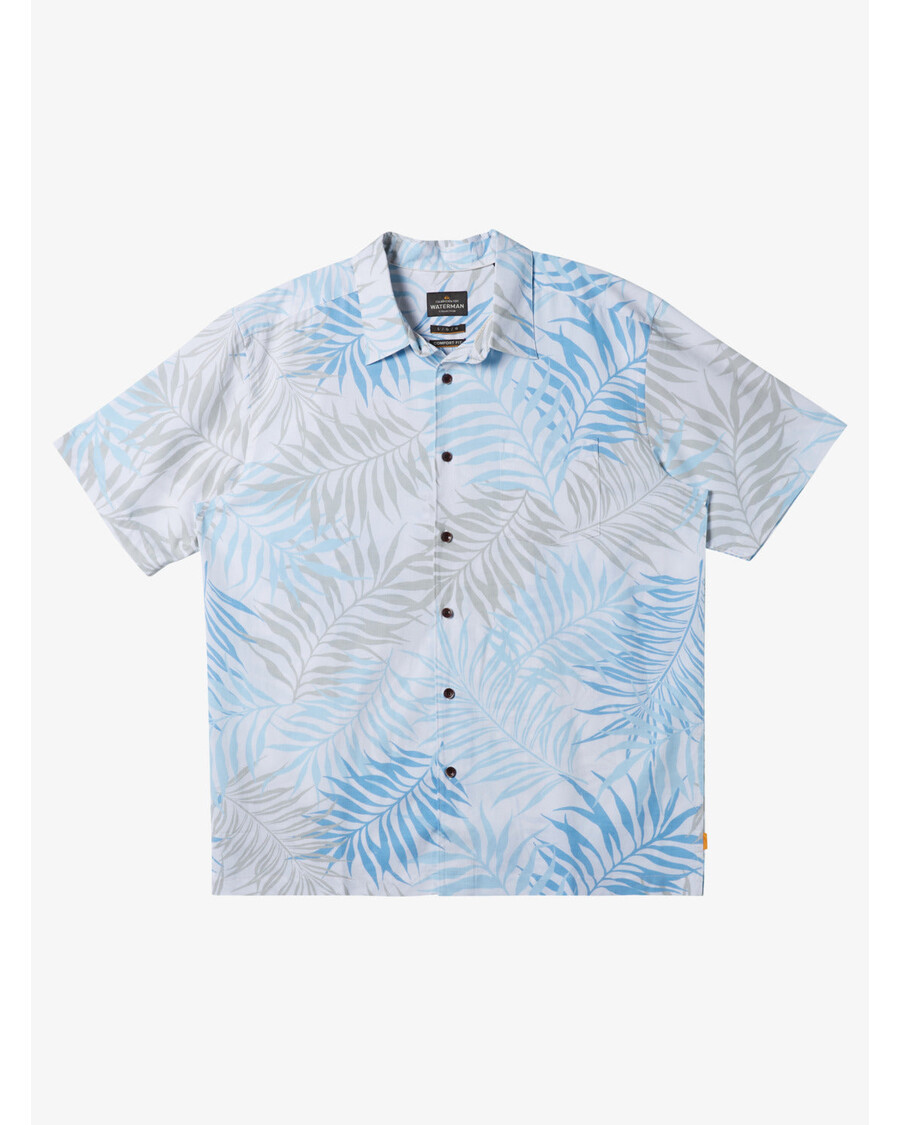 Quiksilver Waterman πουκάμισο άγριας φτέρης - λευκή άγρια φτέρη υφαντό