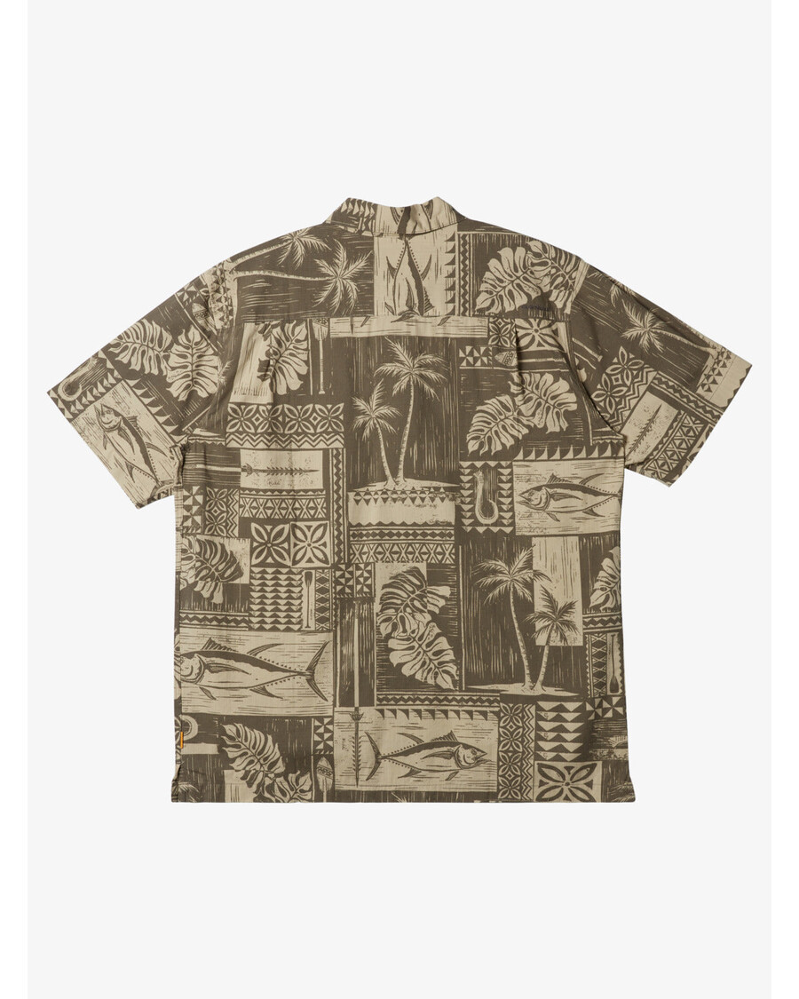 куиксилвер ватерман туна палм схирт - бунгее туна палмс вовен