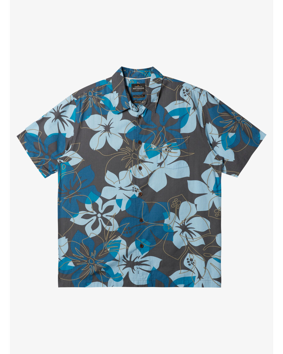 Quiksilver Waterman Wayfarer Shirt - údená Perla Pocestná Tkaná
