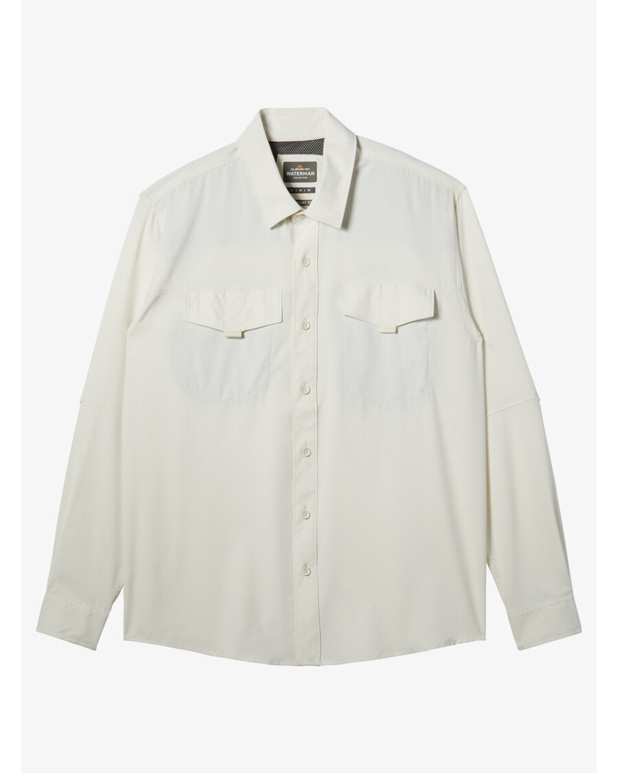 Quiksilver Waterman Skipper Top S Dlouhým Rukávem - Mystic Blue