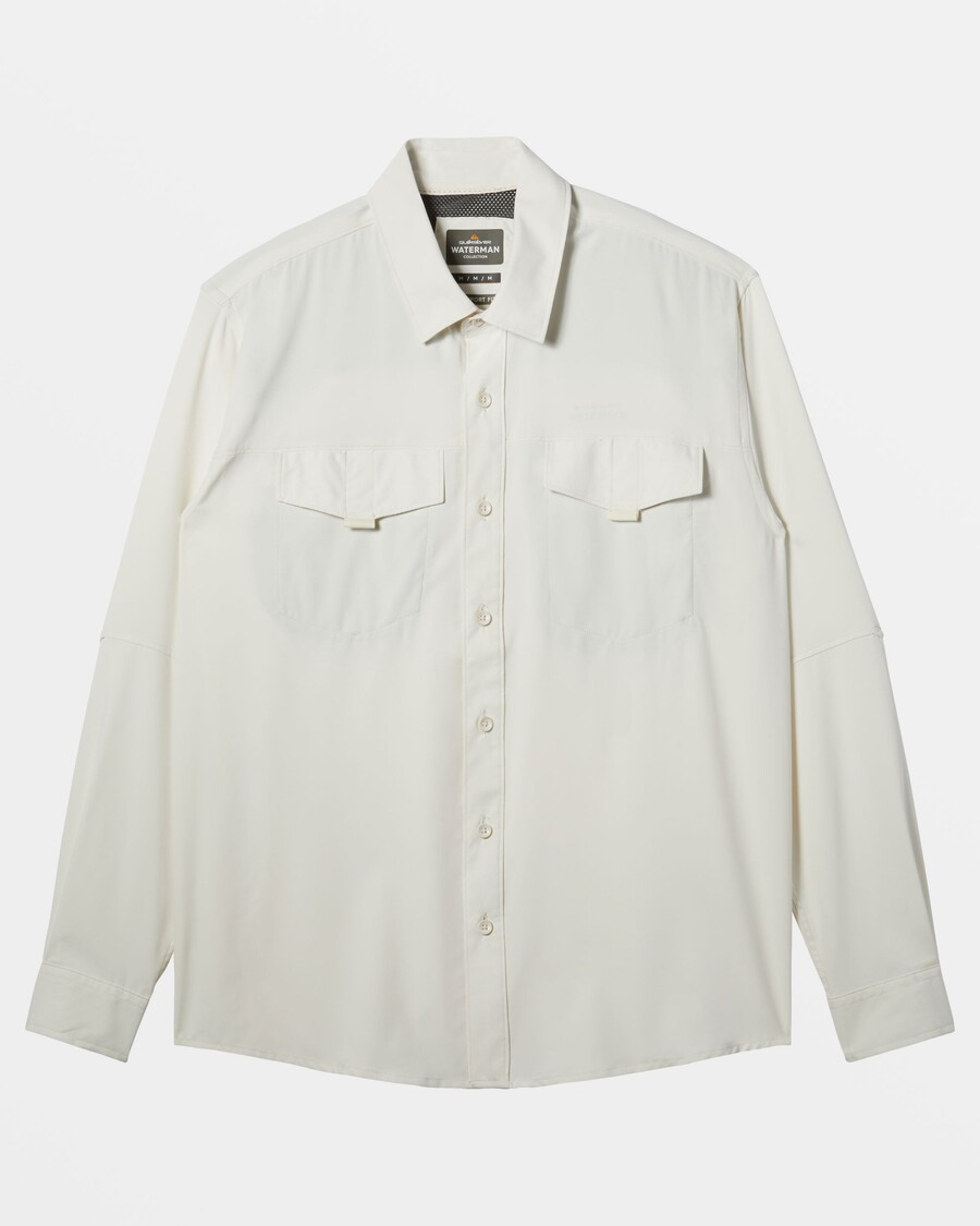 Quiksilver Waterman Skipper Top S Dlhým Rukávom - Mystická Modrá