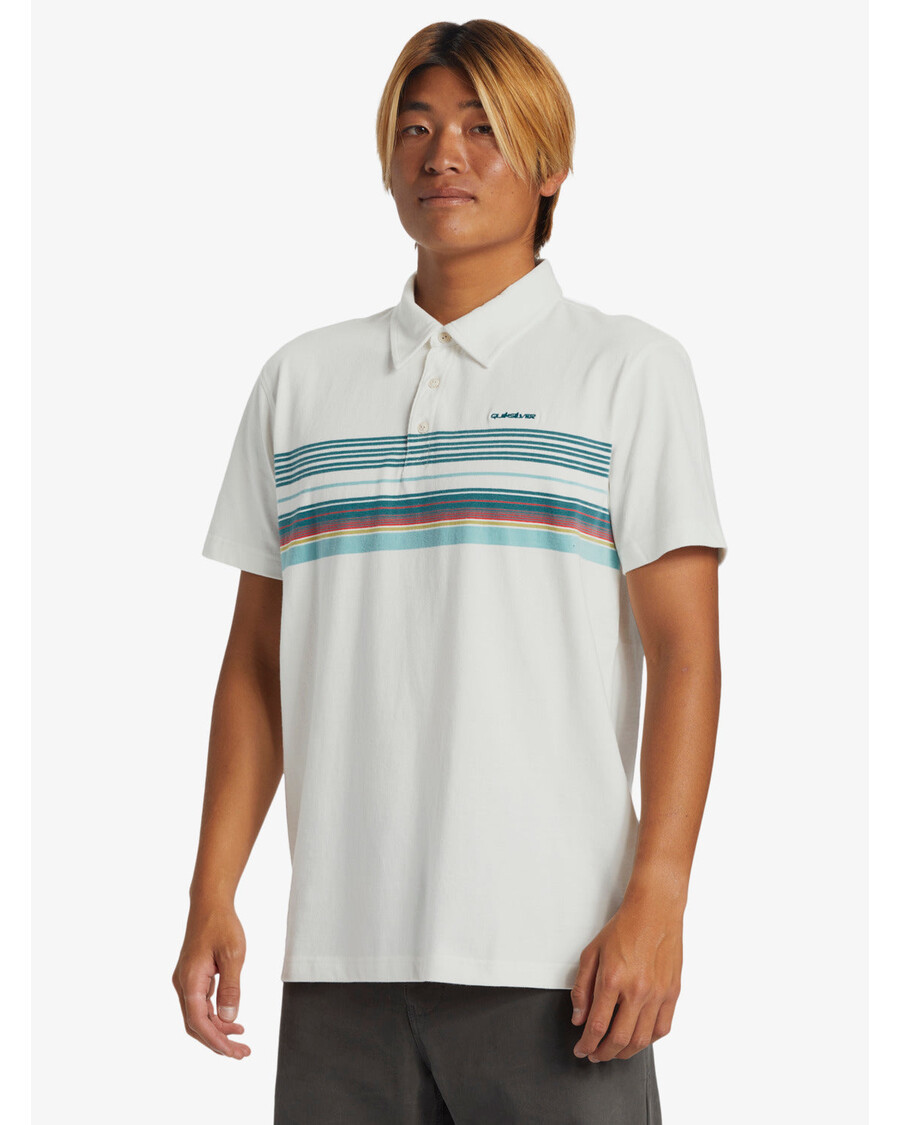 Quiksilver Banner Poolopaita - Lumivalkoinen Banneri Ss Poolo