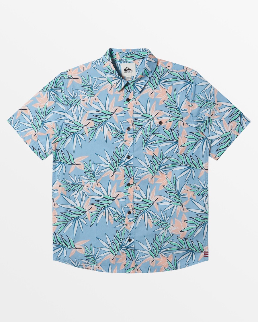 Floral κοντομάνικο πουκάμισο Quiksilver Hawaii Feelin -