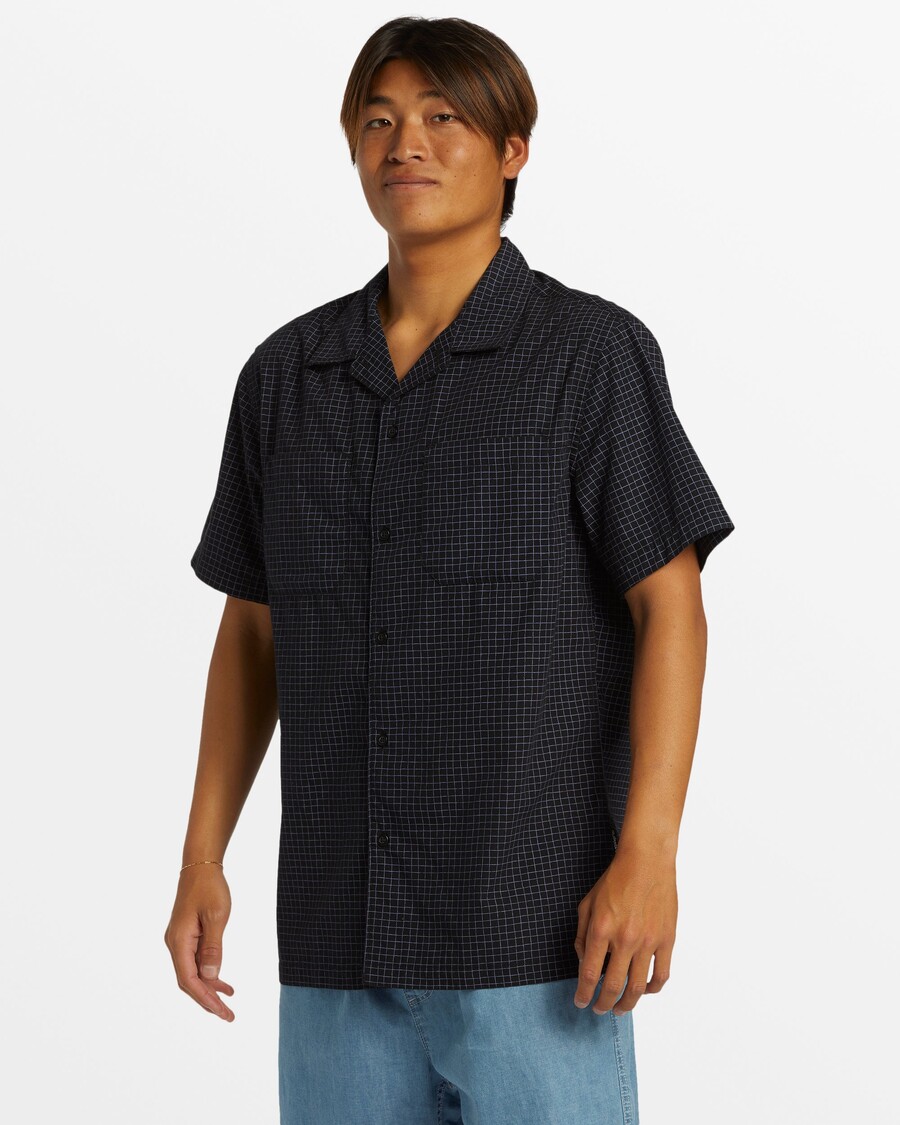 Повседневная рубашка с короткими рукавами Quik Silver XY Grid —