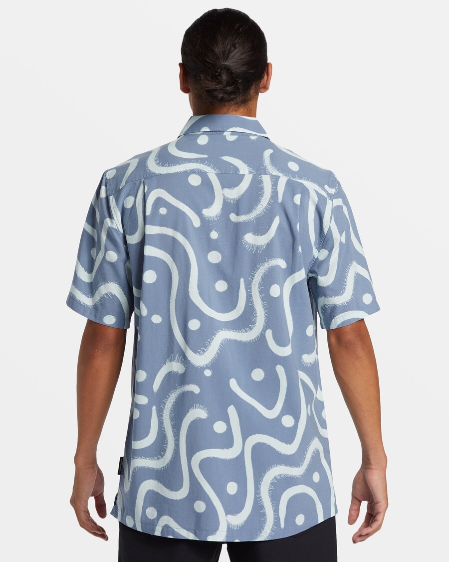 Quiksilver Plážový Klub Ležérna Košeľa S Krátkym Rukávom - Kamienkový Plážový Klub Ležérny