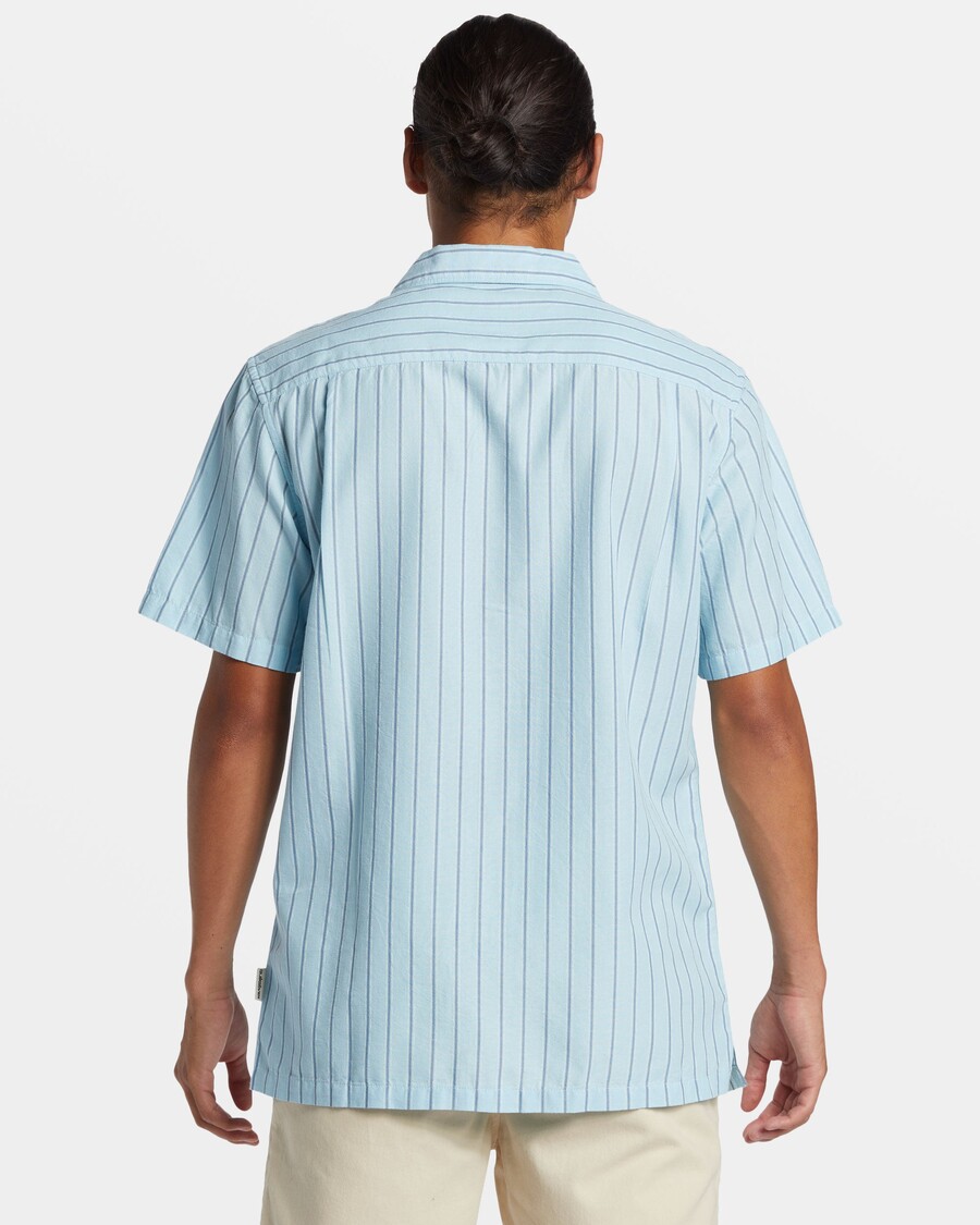 Quik Silver Casa Casual Short Sleeve Shirt - Airy Blue Casa Ss
