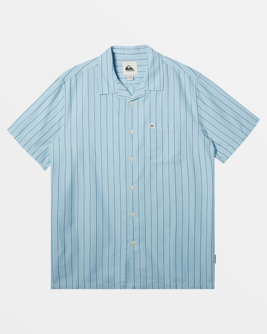 Quik Silver Casa Casual Short Sleeve Shirt - Airy Blue Casa Ss