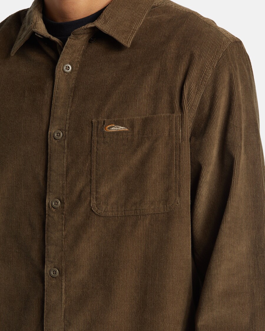 Quik Silver Smoke Trail Corduroy Shirt - Canteen Smoke Trail Cord Ls