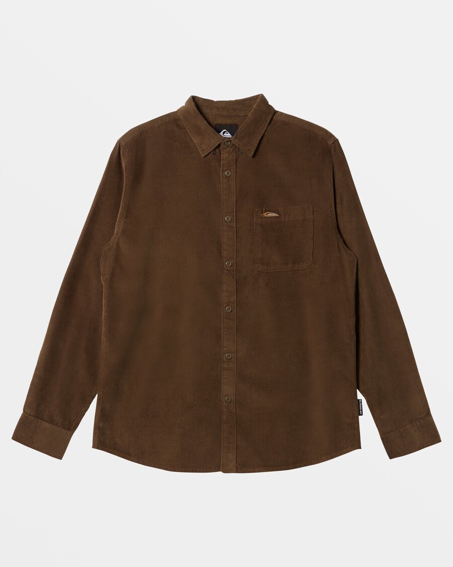 Quik Silver Smoke Trail Corduroy Shirt - Canteen Smoke Trail Cord Ls