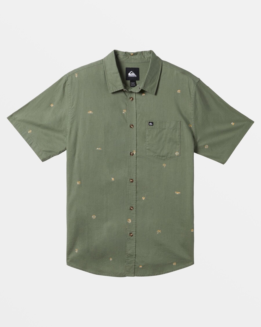 Quiksilver Apero Classic Kortärmad Skjorta - Seaspray Apero Classic Ss