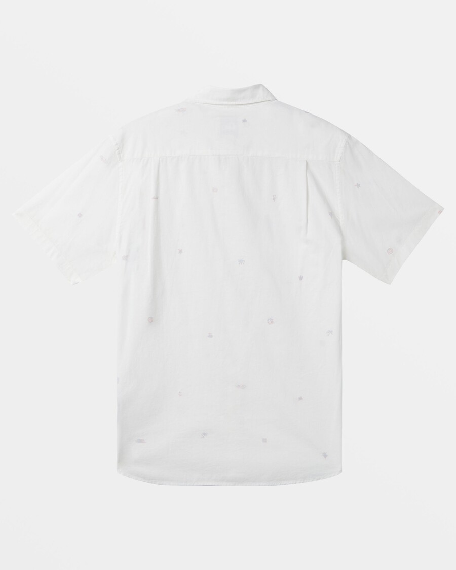 Quik Silver Apero Classic Short Sleeve Shirt - Snow White Apero Class Ss
