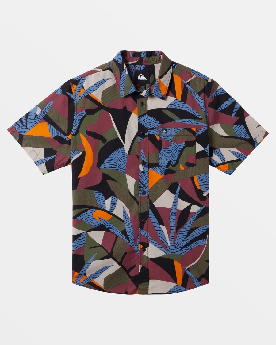 Quik Strieborná Apero Klasická Košeľa S Krátkym Rukávom - Grape Shake Apero Organic Ss