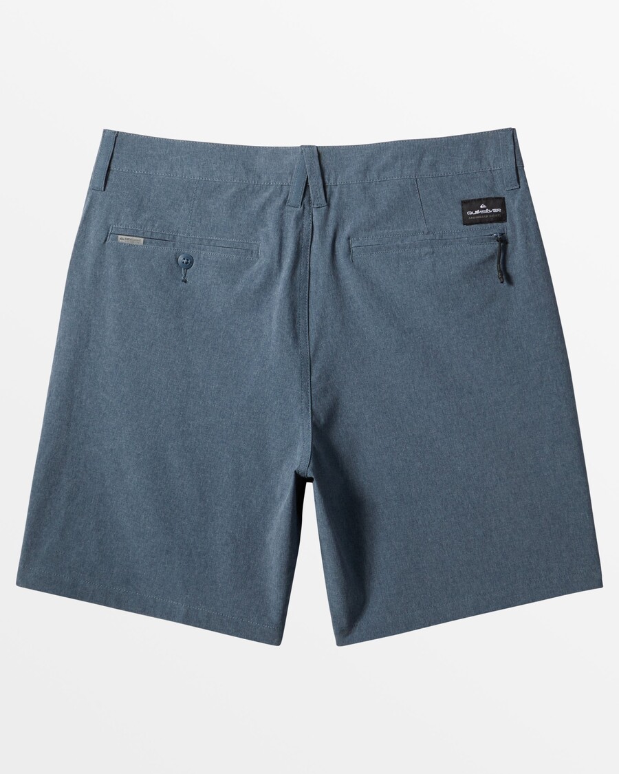 クイックシルバー E ユニオンヘザー 18 インチ水陸両用ボードショーツ - インシグニア ブルー