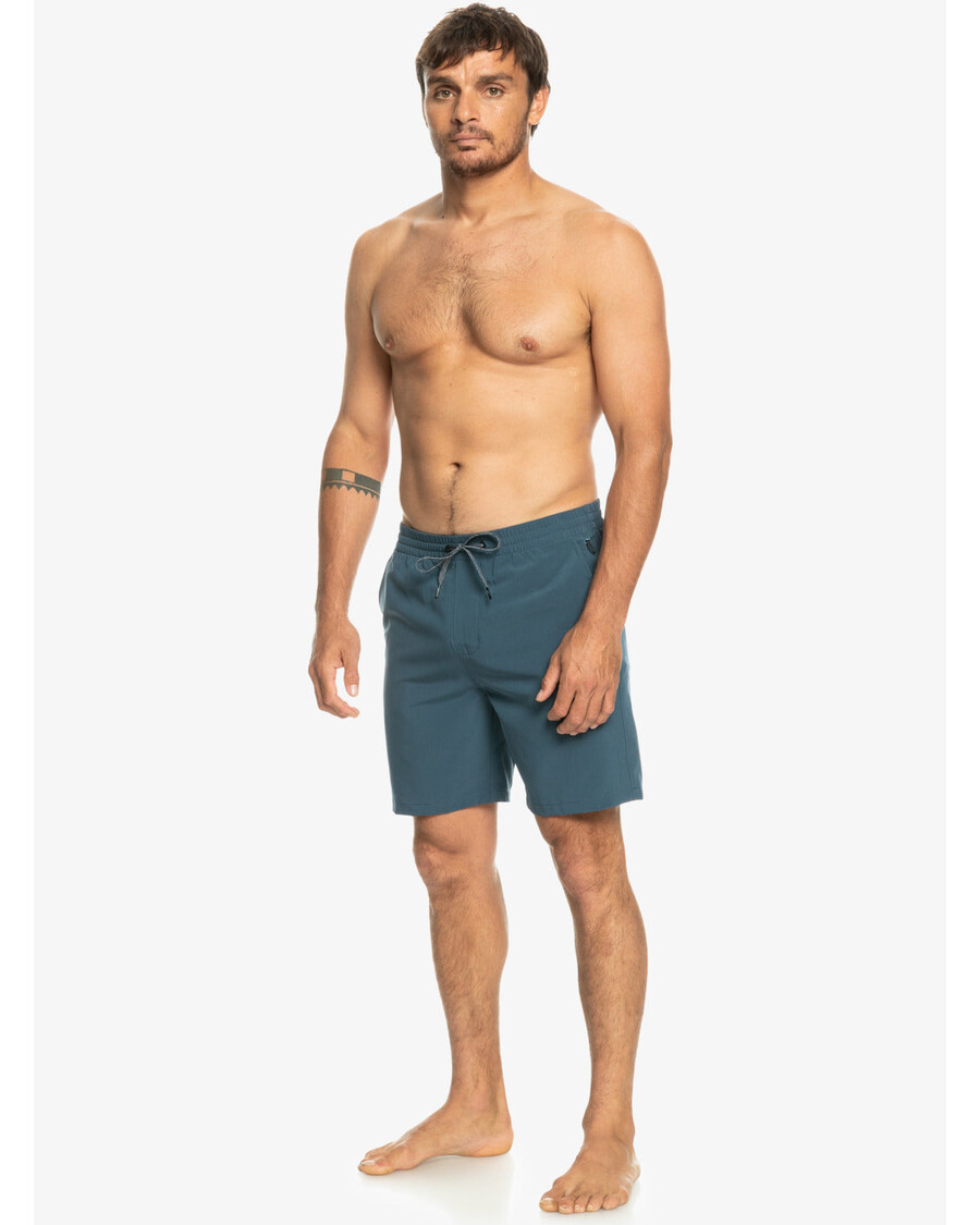 Шорты-амфибия Quiksilver Ocean с эластичной резинкой на талии длиной 18 дюймов — темно-синие