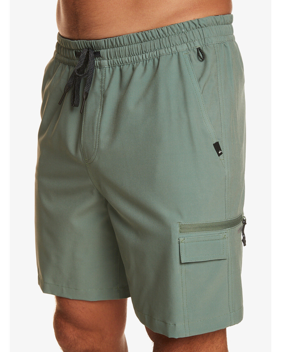 Quiksilver Taxer Cargo 18" Obojživelné šortky - Vavřínový Věnec