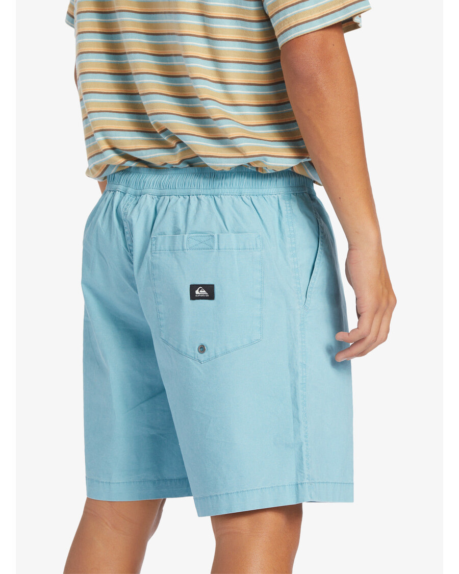 Quik Silver Taxer Elastic Waist Shorts - Cameo Blue