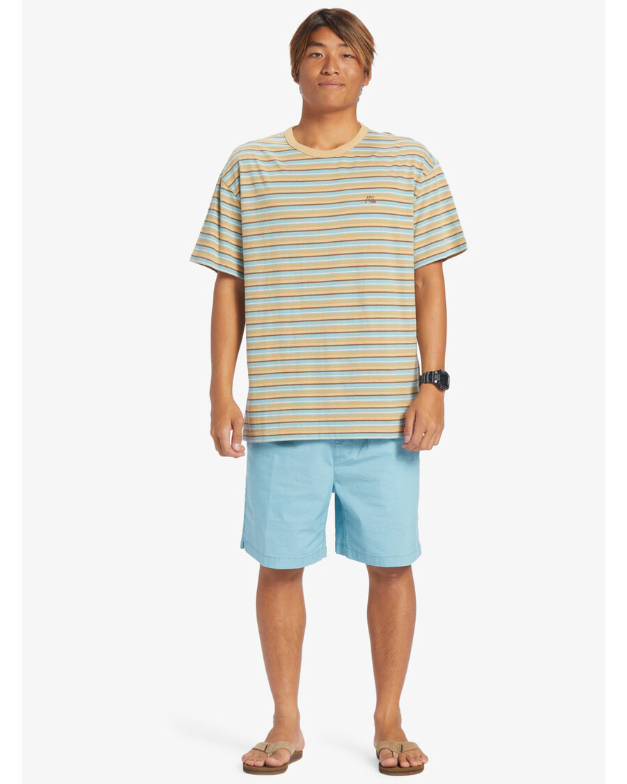 Quik Silver Taxer Elastic Waist Shorts - Cameo Blue